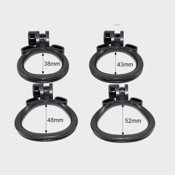 Cage de chasteté plastique micro noire