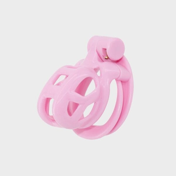 Cage de chasteté plastique petite rose clair