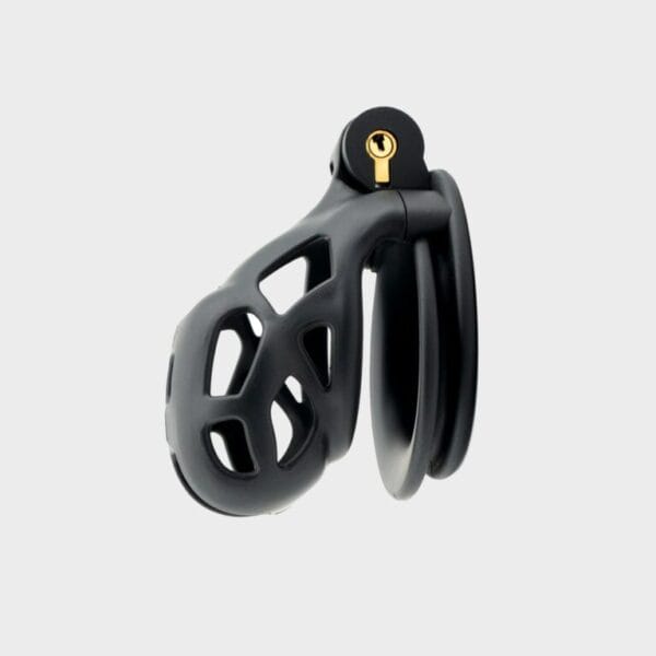 Cage de chasteté plastique micro noire