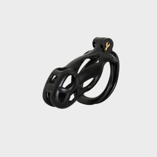 Cage de chasteté plastique moyenne noire