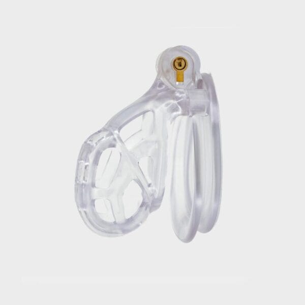 Cage de chasteté plastique mini transparente