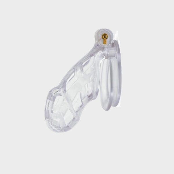 Cage de chasteté plastique transparente