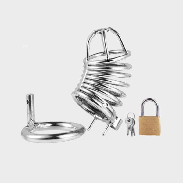 Cage de chasteté métal La Généreuse