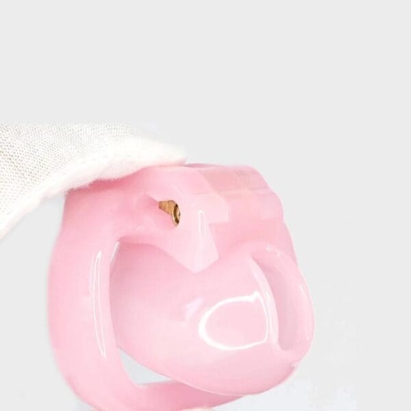Cage de chasteté silicone petite rose
