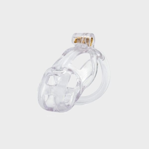 Cage de chasteté plastique très grande transparente