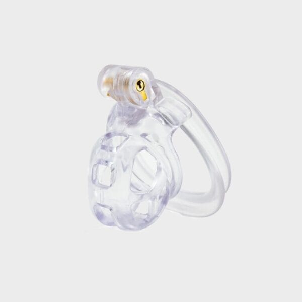 Cage de chasteté plastique mini transparente