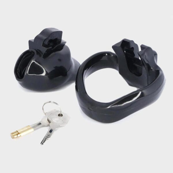 Cage de chasteté silicone mini noire