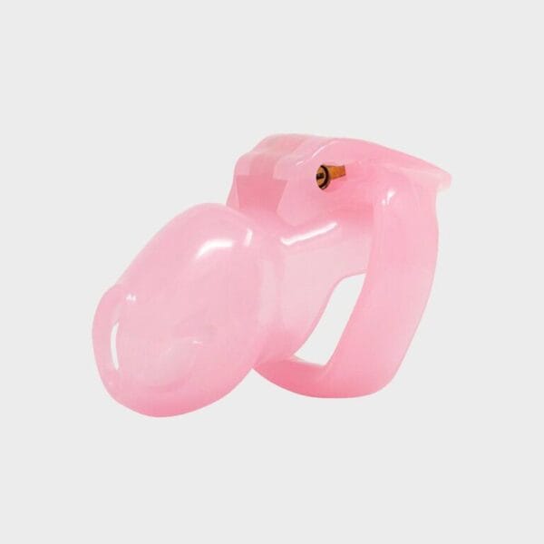 Cage de chasteté plastique mini rose