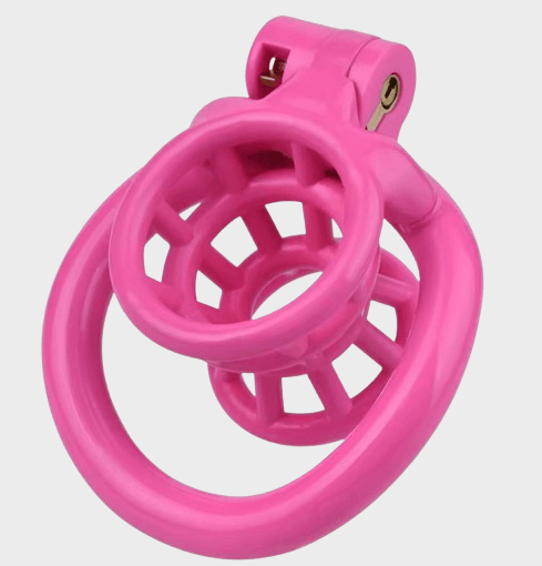 cage-chastete-plastique-entonnoir-rose Cage de chasteté plastique l'Entonnoir Rose