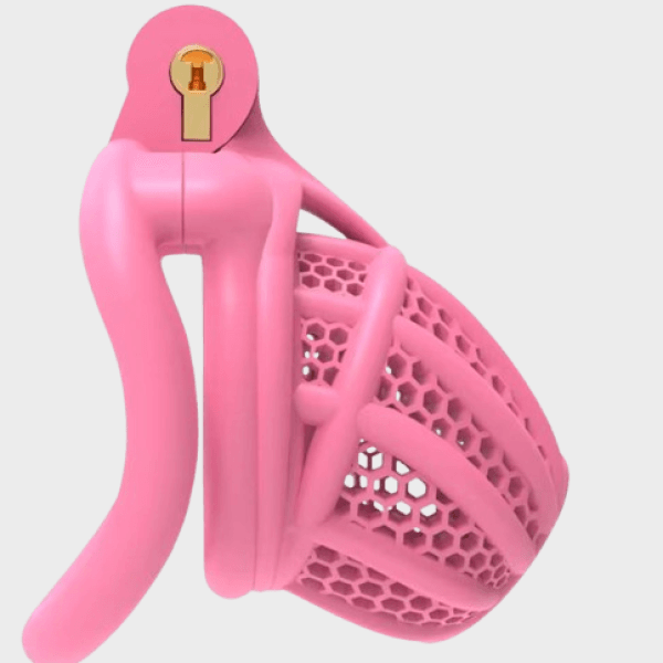 Cage de chasteté plastique Le Panier Rose
