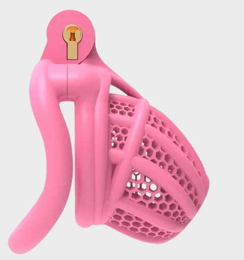 cage-chastete-platique-panier-rose Cage de chasteté plastique Le Panier Rose