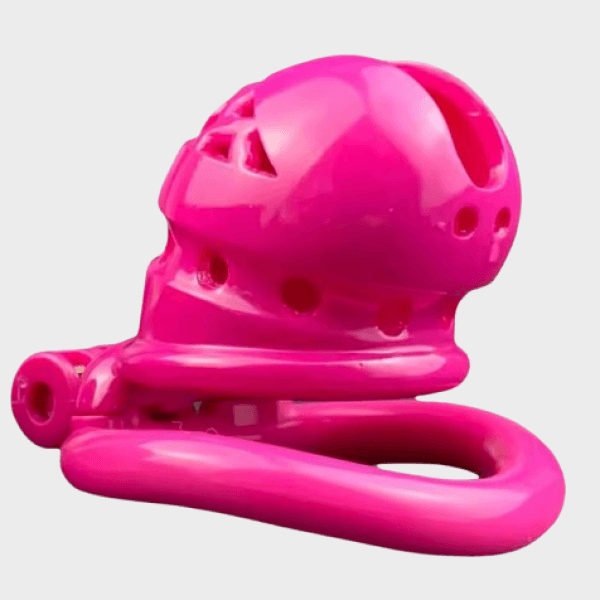 Cage de chasteté plastique Rose Pastel