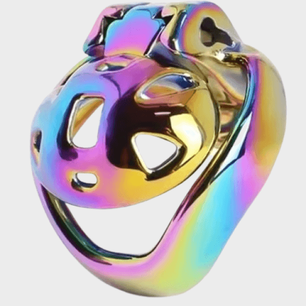 Cage de chasteté métal La Multicolore