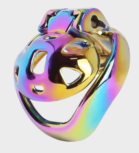 cage-chastete-metal-multicolore Cage de chasteté métal La Multicolore
