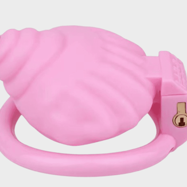Cage de chasteté plastique Le Coquillage Rose
