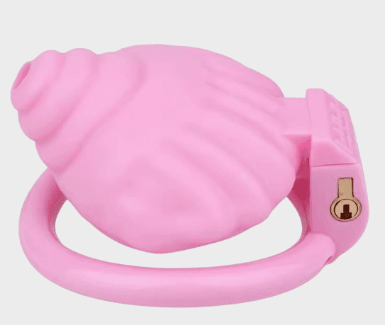 cage-chastete-plastique-coquillage-rose Cage de chasteté plastique Le Coquillage Rose