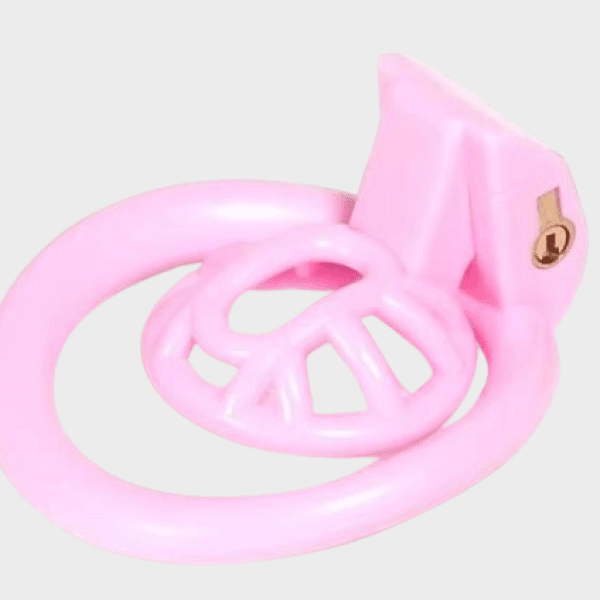 Cage de chasteté plastique Le Défi Rose