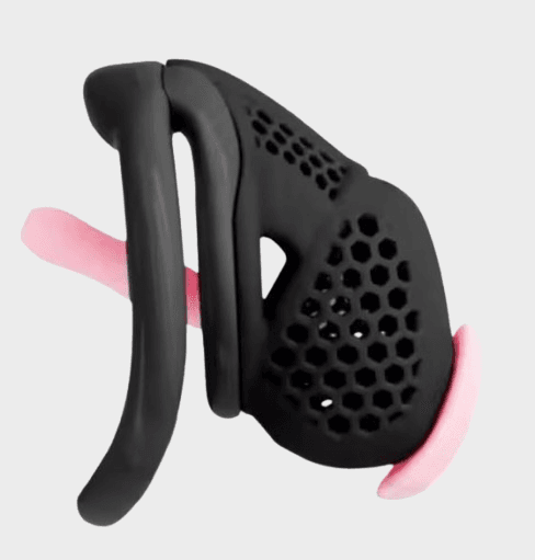 Cage de chasteté plastique noir cathéter silicone