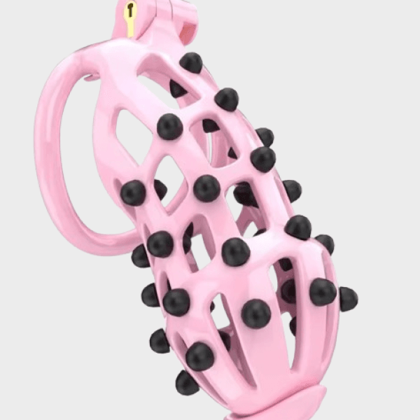 Cage de chasteté plastique La Piquante