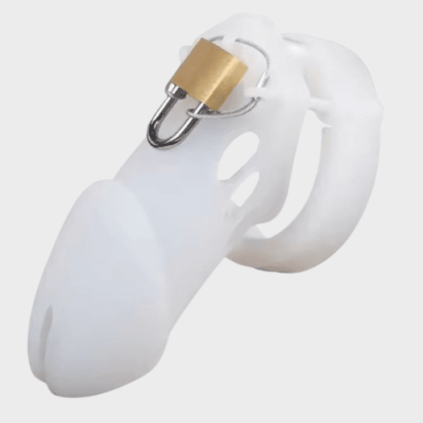 Cage de chasteté silicone La Grande Blanche