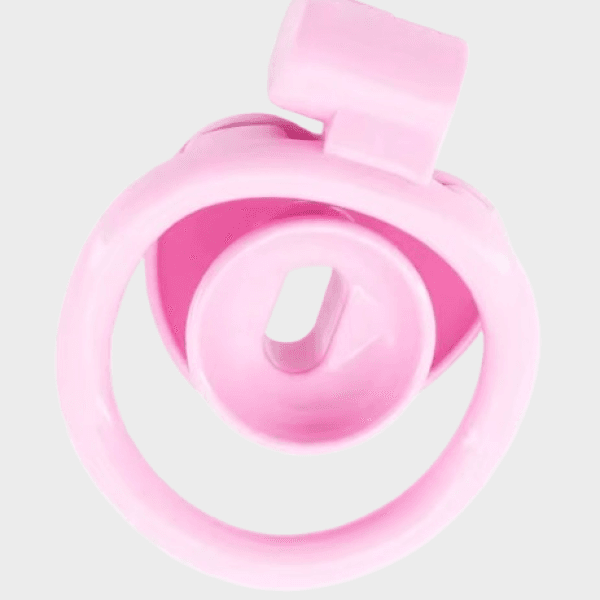 Cage de chasteté plastique Coeur Rose