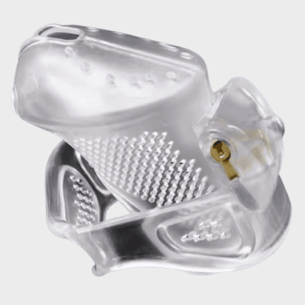 Cage chasteté plastique Petite Blanche