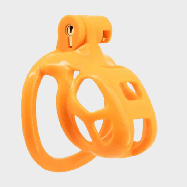 Cage de chasteté plastique Petite Orange