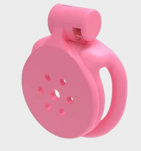 Cage de chasteté plastique Rose Eperdue