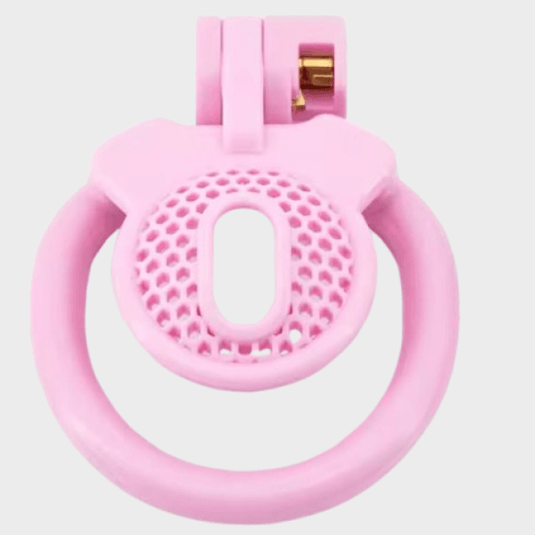 Cage de chasteté plastique rose Miniature