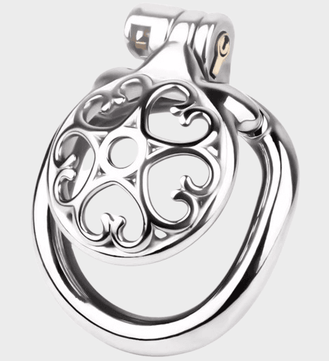 cage-chastete-metal-coeur-acier Cage de chasteté métal Le Coeur d'Acier