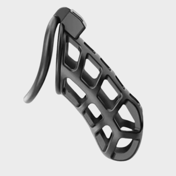Cage de chasteté plastique Extra Large Noire