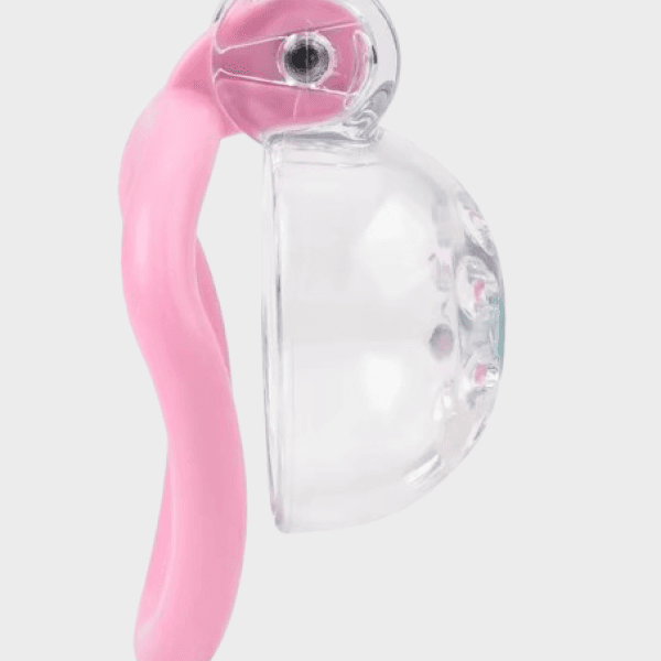 Cage de chasteté plastique La Rose Transparente