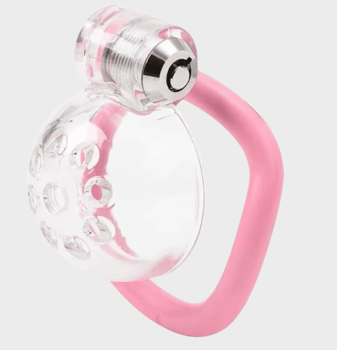 cage-chastete-plastique-rose-transparente Cage de chasteté plastique La Rose Transparente