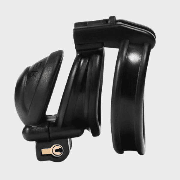 Cage de chasteté plastique La Semi-Ouverte Noire