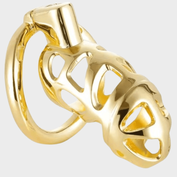 Cage de chasteté métal La Golden
