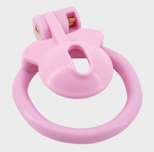 cage-chastete-plastique-noeud-papillon-rose Cage de chasteté plastique Noeud Papillon Rose