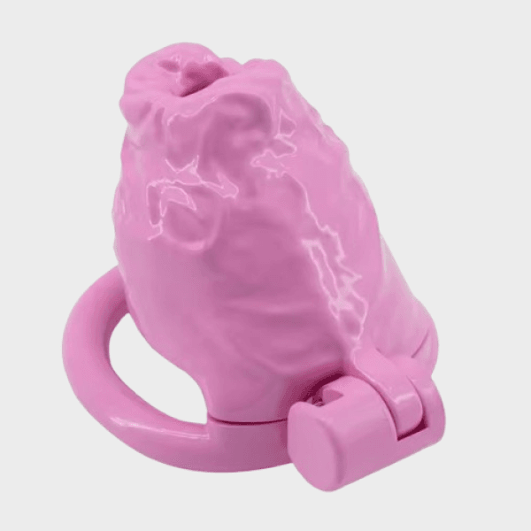Cage de chasteté plastique Le Volcan Rose
