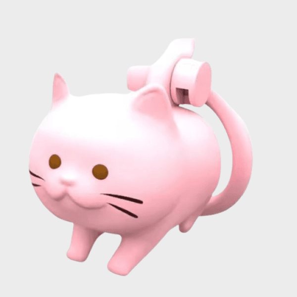 Cage de chasteté plastique Chat Rose