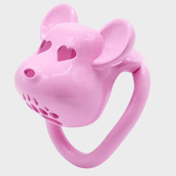 Cage de chasteté plastique Ourson Rose