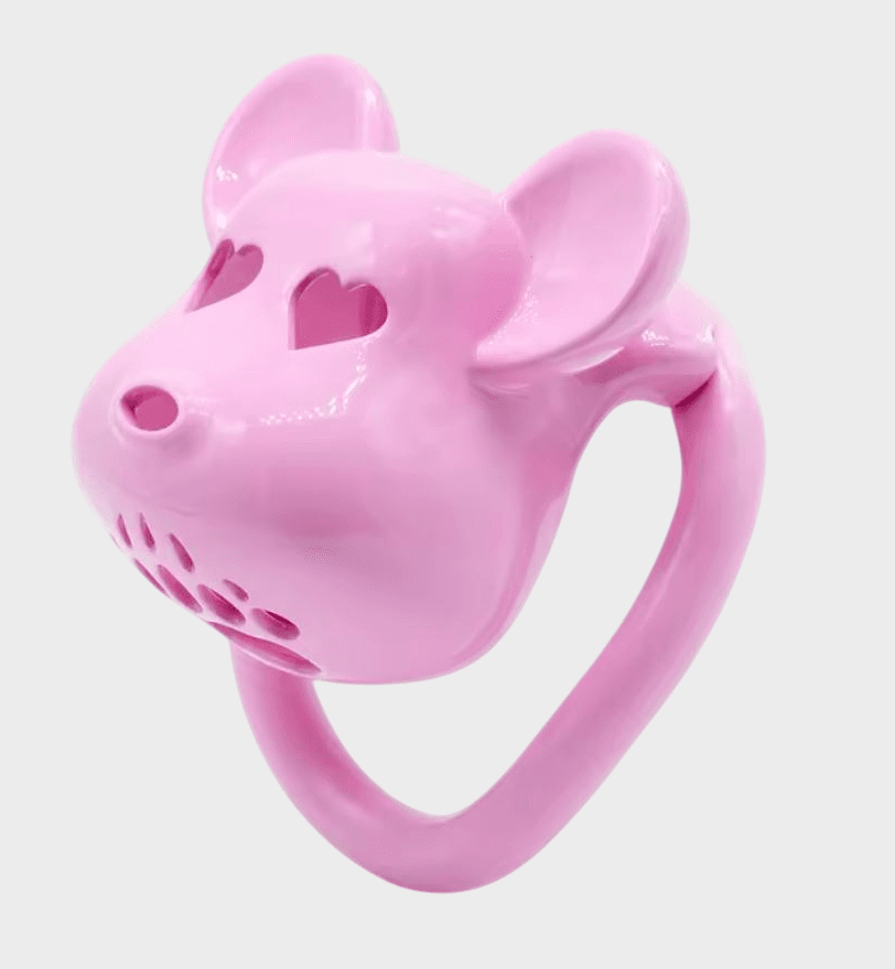 cage-chastete-plastique-ourson-rose Cage de chasteté plastique Ourson Rose