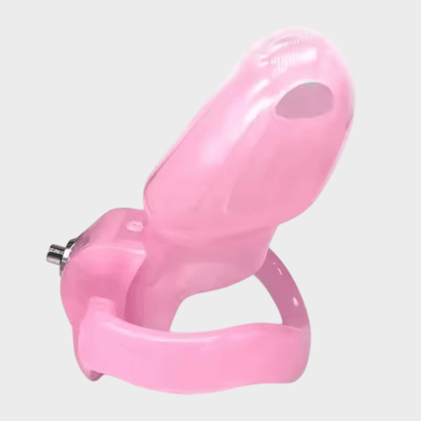 Cage de chasteté plastique Rose Géante