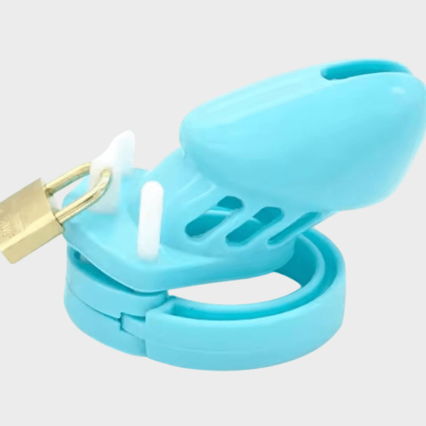 Cage de chasteté silicone La Petite Turquoise