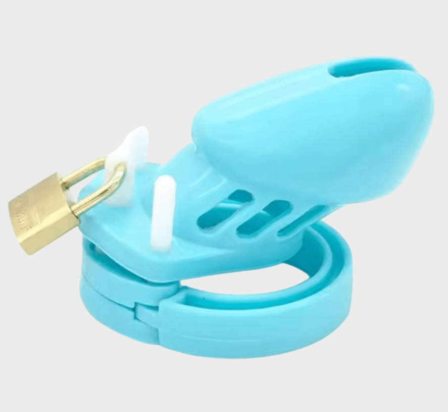 cage-chastete-silicone-petite-turquoise Cage de chasteté silicone La Petite Turquoise