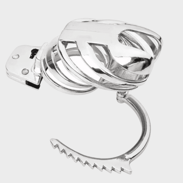 Cage de chasteté métal Les Dents Infernales
