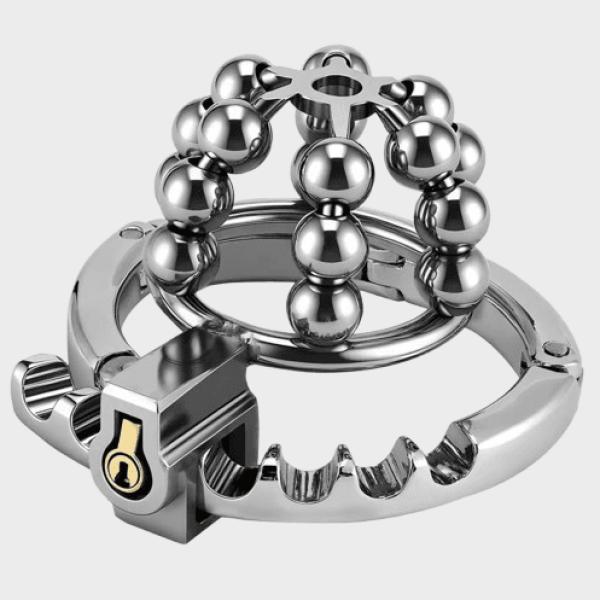 Cage de chasteté métal Petites Perles