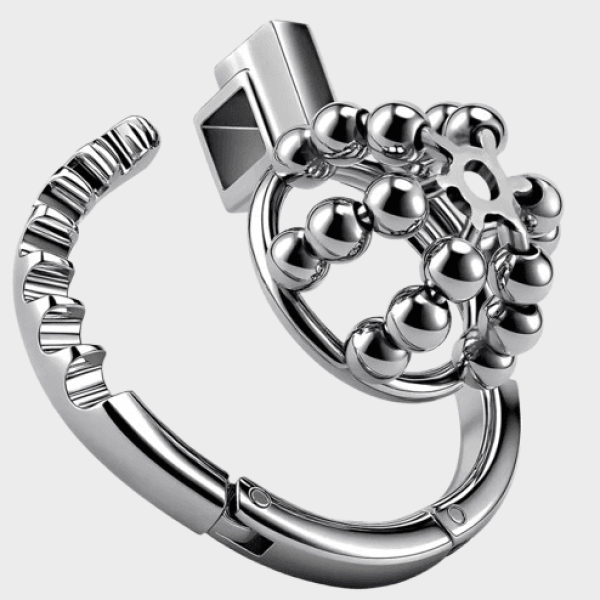 Cage de chasteté métal Petites Perles