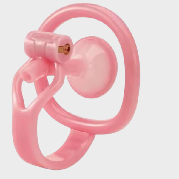 Cage de chasteté plastique L'Inversé Rose