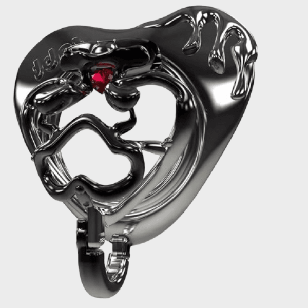 Cage de chasteté plastique Le Joyau Rouge