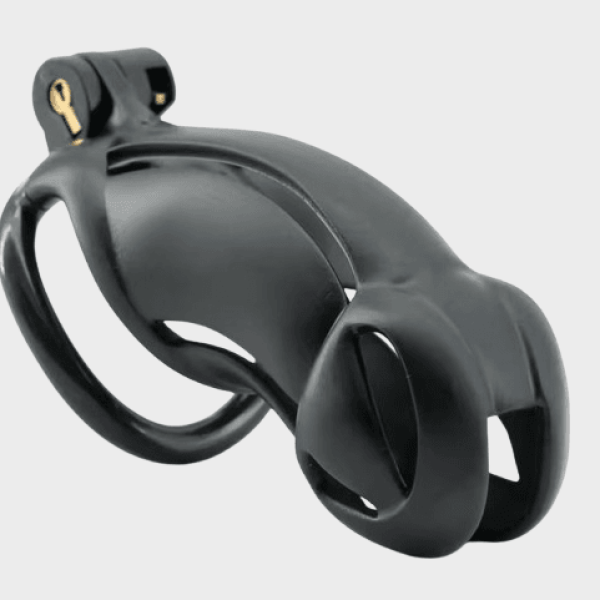 Cage de chasteté plastique Noir Clair