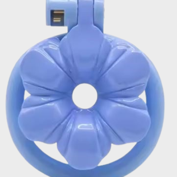 Cage de chasteté plastique La Grande Fleur Bleue